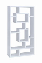 Load image into Gallery viewer, Geometric Cube White Bookcase