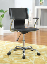 Load image into Gallery viewer, Contemporary Black Adjustable Office Chair