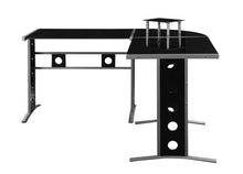 Load image into Gallery viewer, Casual Black and Silver Computer Desk
