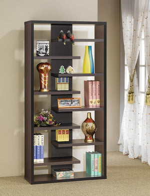 Casual Dark Cappuccino Bookcase