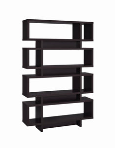 Contemporary Cappuccino Bookcase