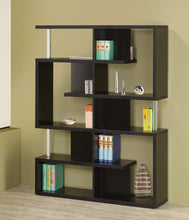 Load image into Gallery viewer, Transitional Black Bookcase