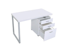 Load image into Gallery viewer, Contemporary White Writing Desk