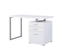 Load image into Gallery viewer, Contemporary White Writing Desk