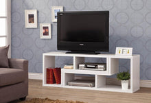 Load image into Gallery viewer, Contemporary White Convertible TV Stand and Bookcase