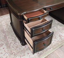 Load image into Gallery viewer, Gorman Traditional Espresso Executive Desk