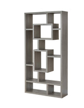 Load image into Gallery viewer, Contemporary Weathered Grey Bookcase