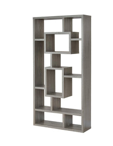 Contemporary Weathered Grey Bookcase