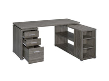Load image into Gallery viewer, Yvette Weathered Grey Executive Desk
