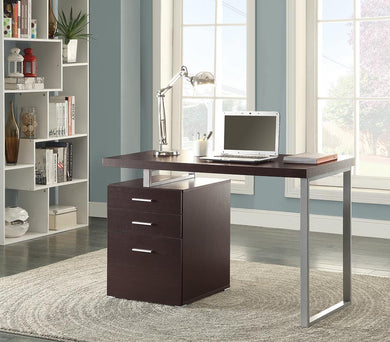 Contemporary Cappuccino Writing Desk