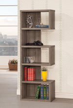 Load image into Gallery viewer, Contemporary Weathered Grey Bookcase