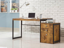 Load image into Gallery viewer, Estrella Industrial Antique Nutmeg Writing Desk
