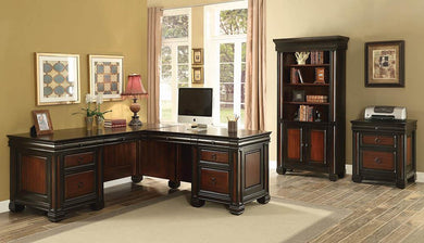 Tate Traditional Espresso Executive Desk