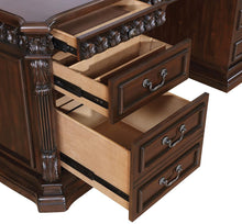 Load image into Gallery viewer, Tucker Traditional Rich Brown Executive Desk