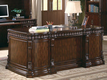 Load image into Gallery viewer, Tucker Traditional Rich Brown Executive Desk