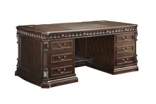 Load image into Gallery viewer, Tucker Traditional Rich Brown Executive Desk
