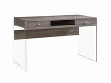 Load image into Gallery viewer, Contemporary Weathered Grey Writing Desk