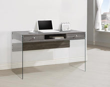 Load image into Gallery viewer, Contemporary Weathered Grey Writing Desk