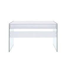 Load image into Gallery viewer, Contemporary Glossy White Writing Desk