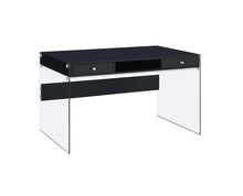 Load image into Gallery viewer, Contemporary Glossy Black Writing Desk