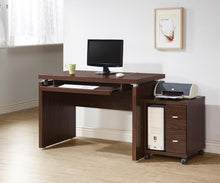 Load image into Gallery viewer, Contemporary Medium Oak Computer Desk