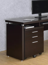 Load image into Gallery viewer, Skylar Contemporary Cappuccino Three-Drawer File Cabinet