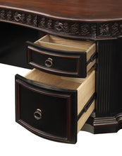 Load image into Gallery viewer, Rowan Traditional Black and Espresso Desk