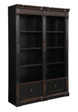 Load image into Gallery viewer, Rowan Traditional Black and Espresso Bookcase