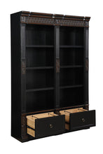 Load image into Gallery viewer, Rowan Traditional Black and Espresso Bookcase