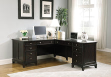 Load image into Gallery viewer, Garson Cappuccino L-Shaped Office Desk
