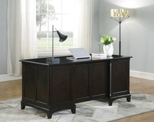 Load image into Gallery viewer, Garson Transitional Cappuccino Desk