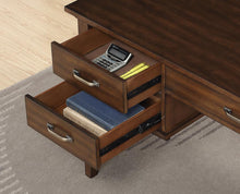 Load image into Gallery viewer, Craftsman Golden Brown Office Desk