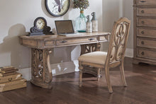 Load image into Gallery viewer, Ilana Traditional Antique Linen Writing Desk