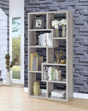 Load image into Gallery viewer, Transitional Grey Driftwood Bookcase