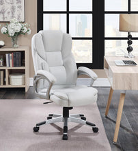 Load image into Gallery viewer, Casual White Faux Leather Office Chair