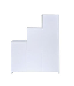 Contemporary White Bookcase