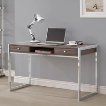 Load image into Gallery viewer, Contemporary Weathered Grey Writing Desk