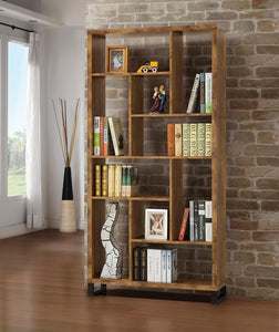 Rustic Antique Nutmeg Bookcase