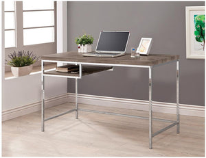 Contemporary Weathered Grey Writing Desk