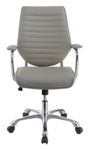 Contemporary Taupe High-Back Office Chair