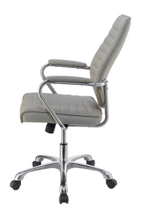 Contemporary Taupe High-Back Office Chair