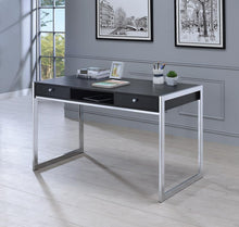 Load image into Gallery viewer, Contemporary Dark Grey Writing Desk