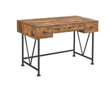 Load image into Gallery viewer, Barritt Industrial Antique Nutmeg Writing Desk