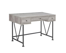 Load image into Gallery viewer, Guthrie Industrial Grey Driftwood Writing Desk