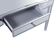 Load image into Gallery viewer, Contemporary Silver Mirrored Writing Desk