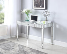 Load image into Gallery viewer, Contemporary Silver Mirrored Writing Desk