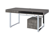 Load image into Gallery viewer, Contemporary Weathered Grey Writing Desk