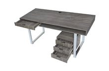 Load image into Gallery viewer, Contemporary Weathered Grey Writing Desk