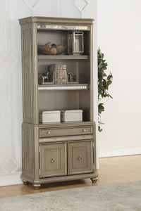 Ritzville Metallic Platinum Bookcase