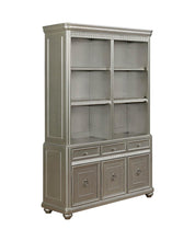 Load image into Gallery viewer, Ritzville Metallic Platinum Double Bookcase